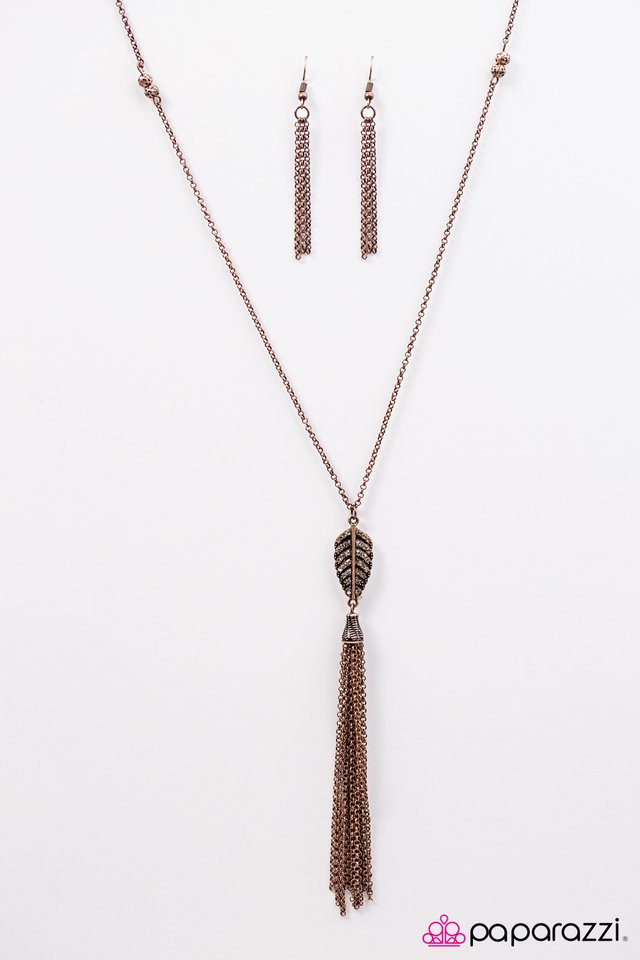 Paparazzi ♥ Higher Than The Sky - Copper ♥ Necklace