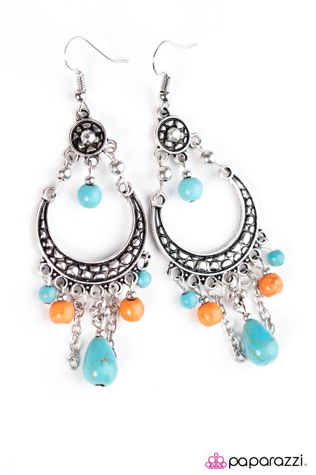 Paparazzi ♥ Mighty Mojave - Multi ♥ Earrings