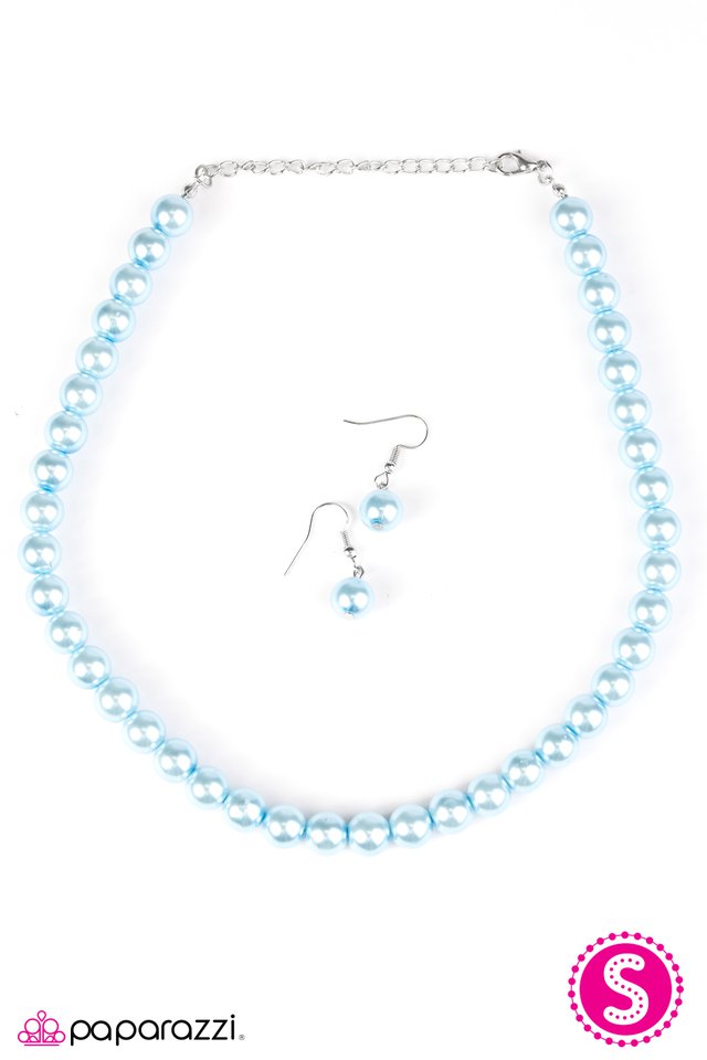 Paparazzi ♥ Not Your Mamas Pearls - Blue ♥ Necklace