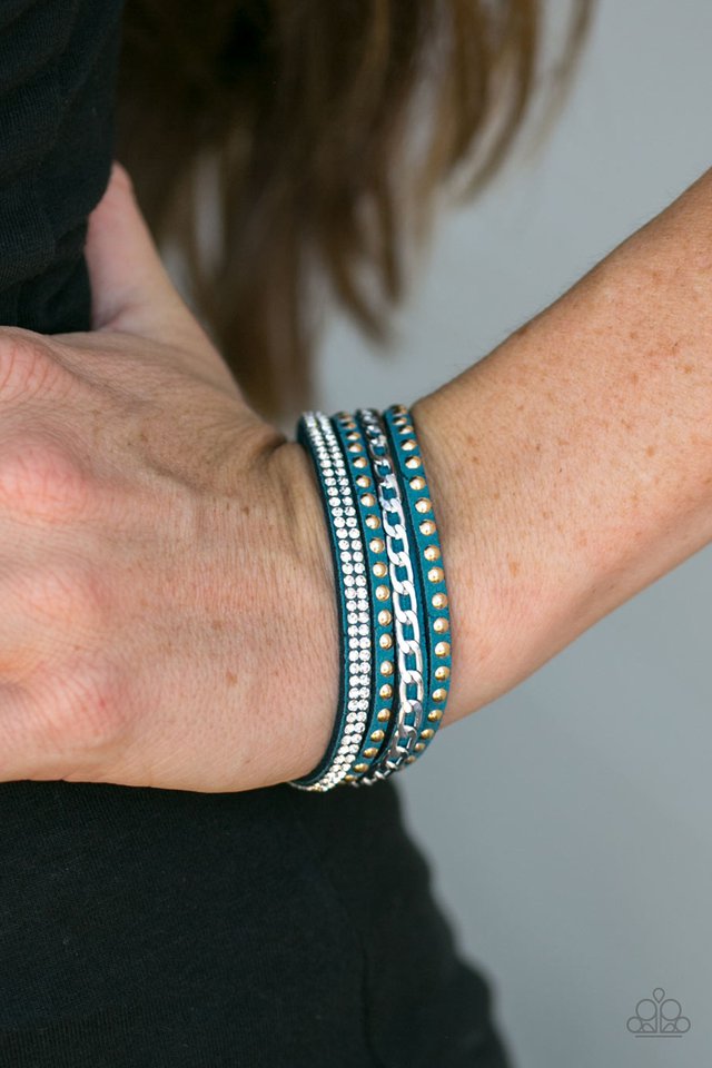 Paparazzi ♥ Hot GLAM! - Blue ♥ Bracelet