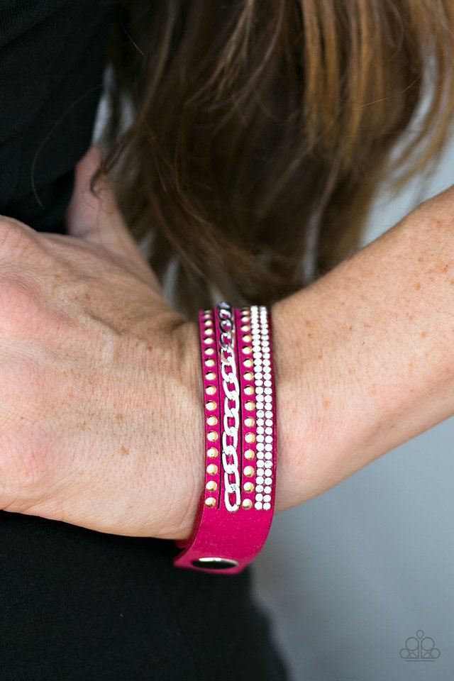 Paparazzi ♥ Hot GLAM! - Pink ♥ Bracelet