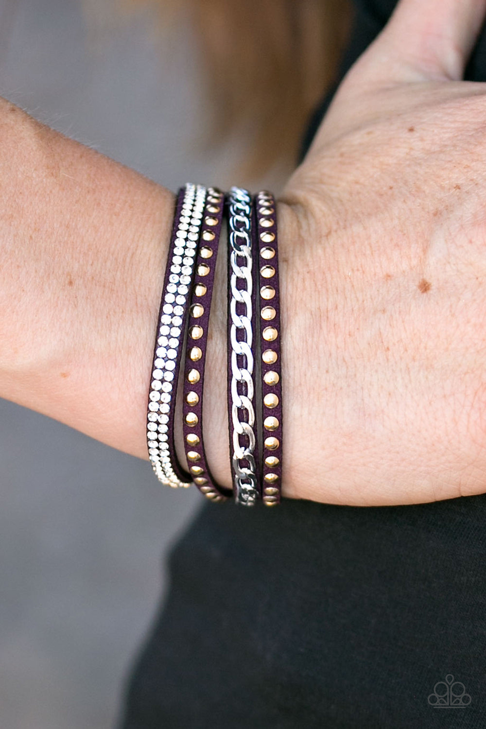 Paparazzi ♥ Hot GLAM! - Purple ♥ Bracelet