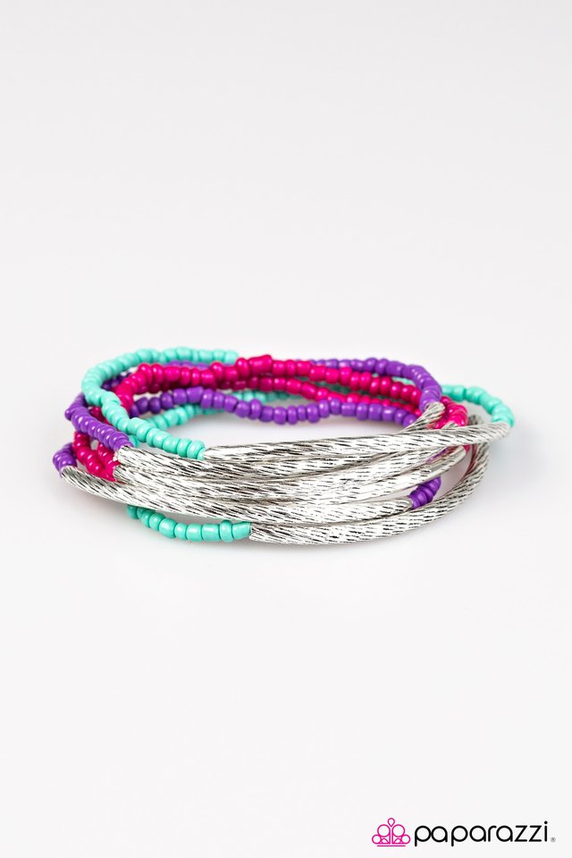 Paparazzi ♥ Shimmer Over Here - Multi ♥ Bracelet