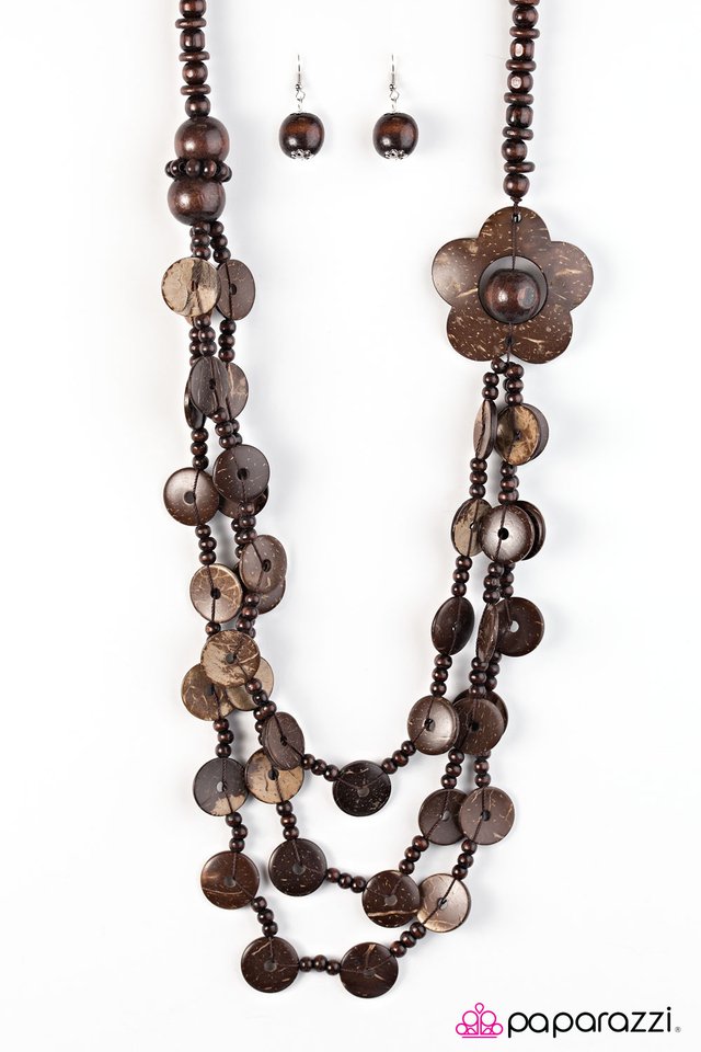 Paparazzi ♥ Honolulu Hula - Brown ♥ Necklace