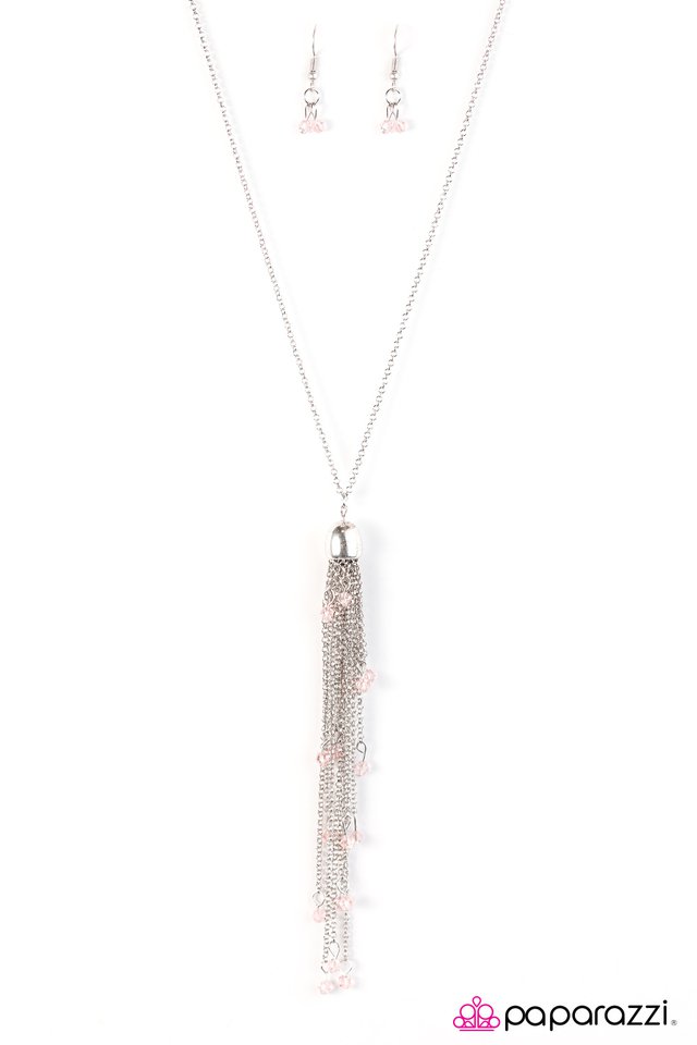 Paparazzi ♥ Comet Chase - Pink ♥ Necklace