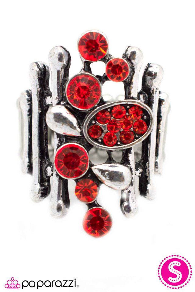 Paparazzi ♥ Organized Chaos - Red ♥ Ring