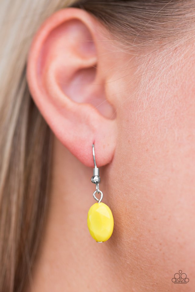 Paparazzi ♥ Love Lullaby - Yellow ♥ Necklace