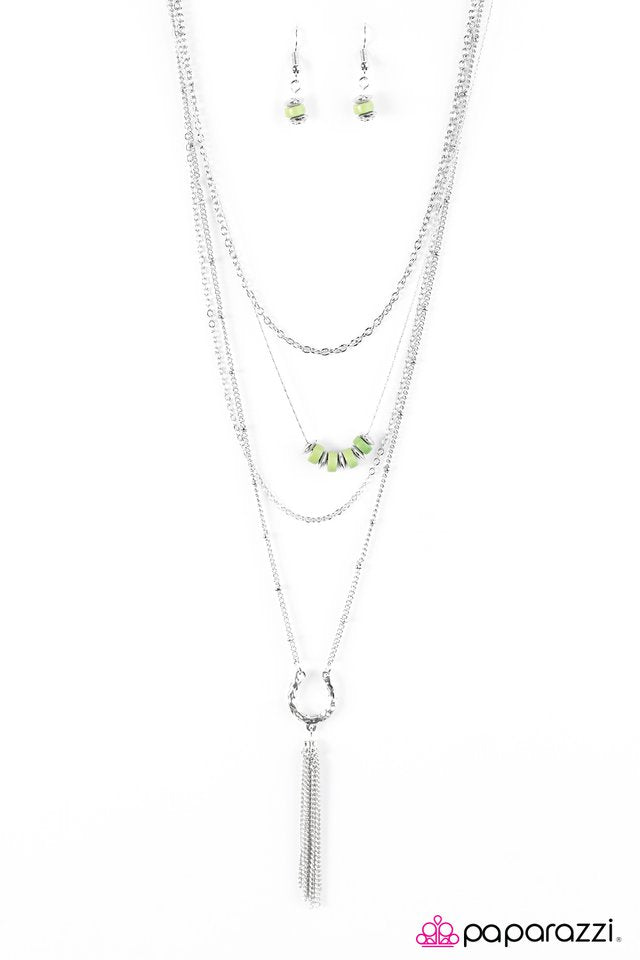Paparazzi ♥ Boot Scootin Boogie - Green ♥ Necklace
