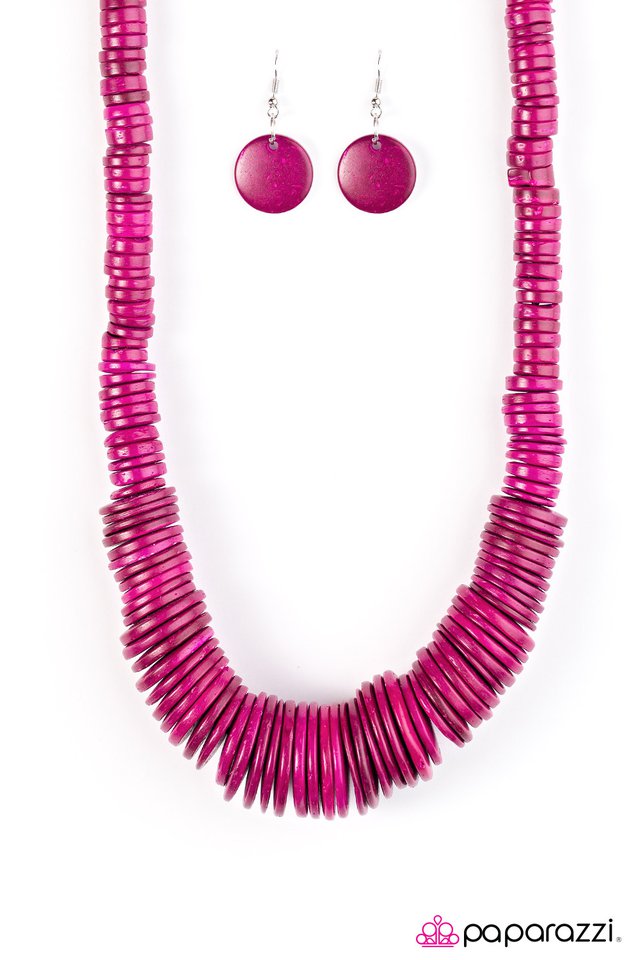 Paparazzi ♥ SHORE Thing - Pink ♥ Necklace