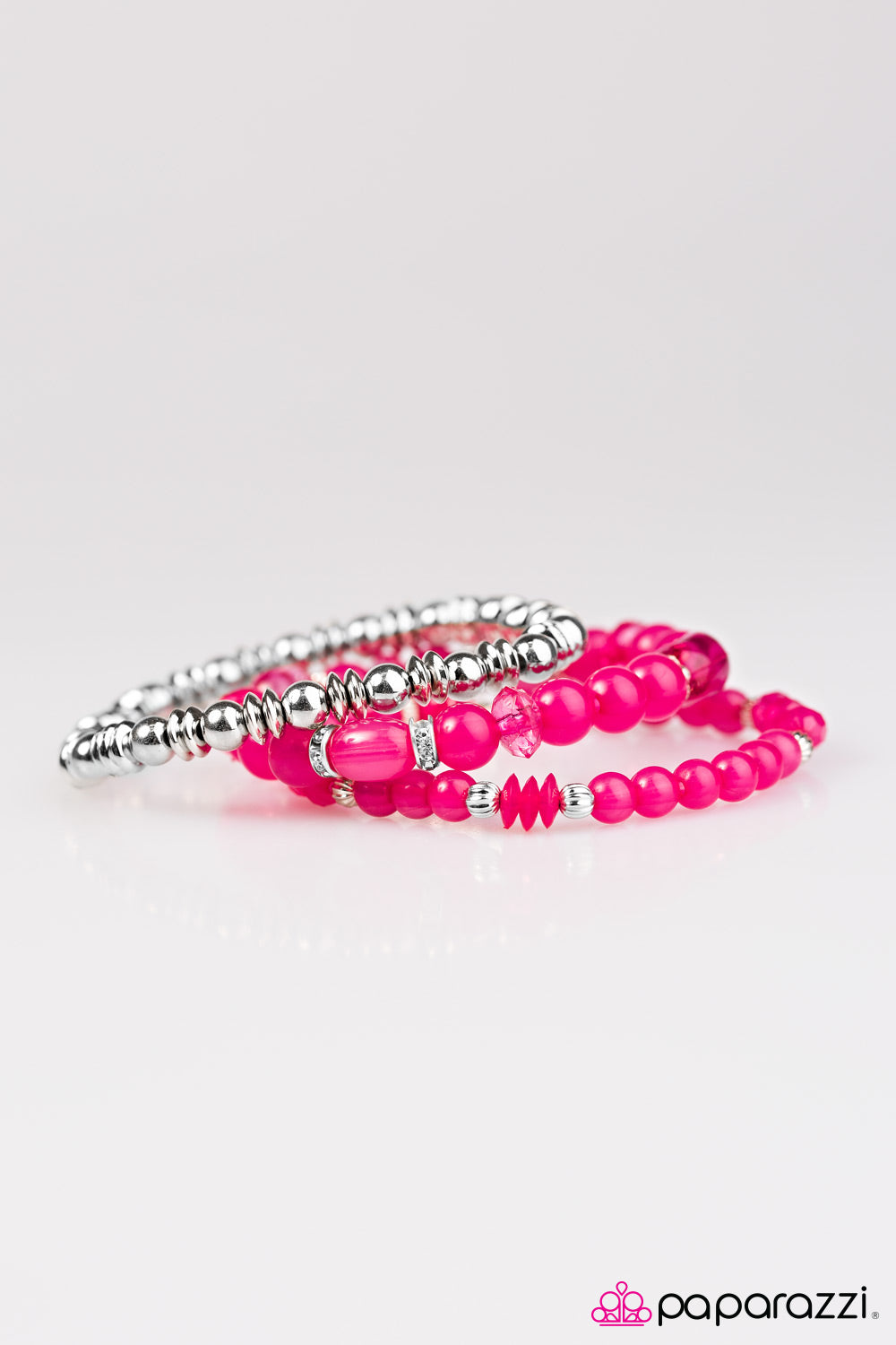 Paparazzi ♥ Colorfully Coordinated - Pink ♥ Bracelet