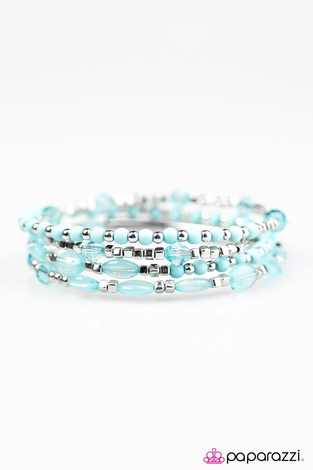 Paparazzi ♥ Tiki Twist - Blue ♥ Bracelet