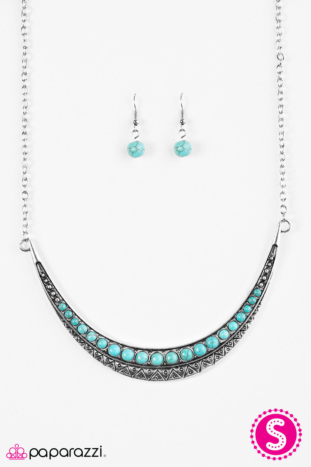 Paparazzi ♥ Desert Drifter - Blue ♥ Necklace