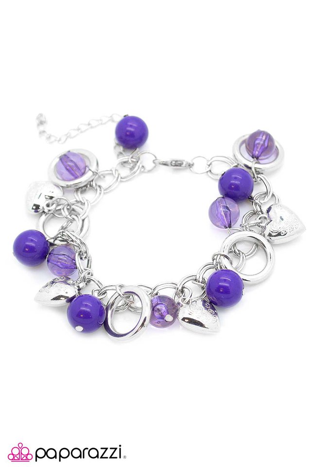 Paparazzi ♥ Dance Right into My Heart - Purple ♥ Bracelet