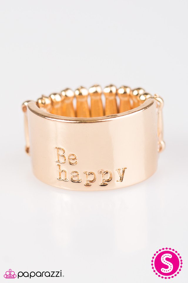 Paparazzi ♥ Be Happy - Gold ♥ Ring