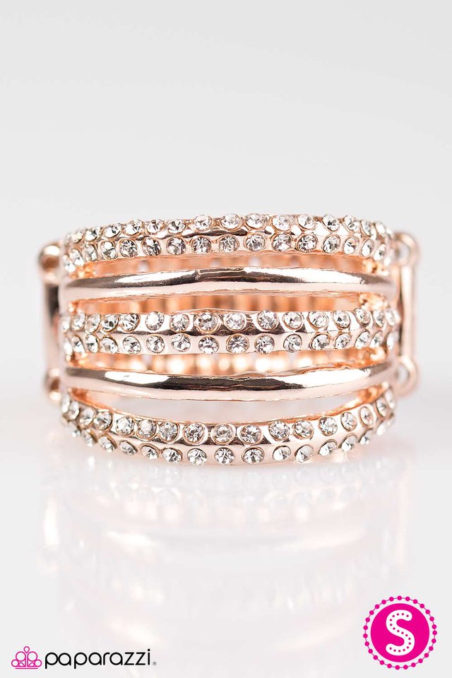 Paparazzi ♥ All That Sparkles - Rose Gold ♥ Ring
