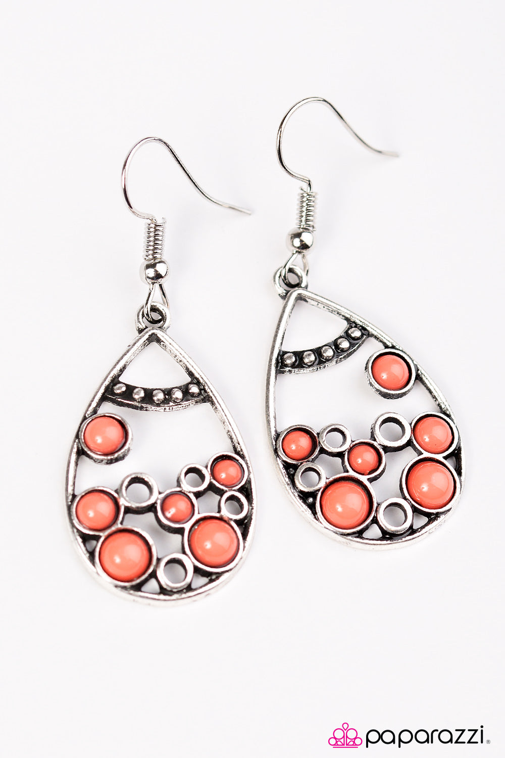 Paparazzi ♥ Lost At Sea - Orange ♥ Earrings
