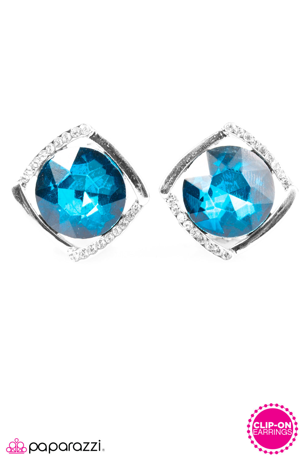 Paparazzi ♥ Inclined To Shine - Blue Clip-On ♥ Clip-On