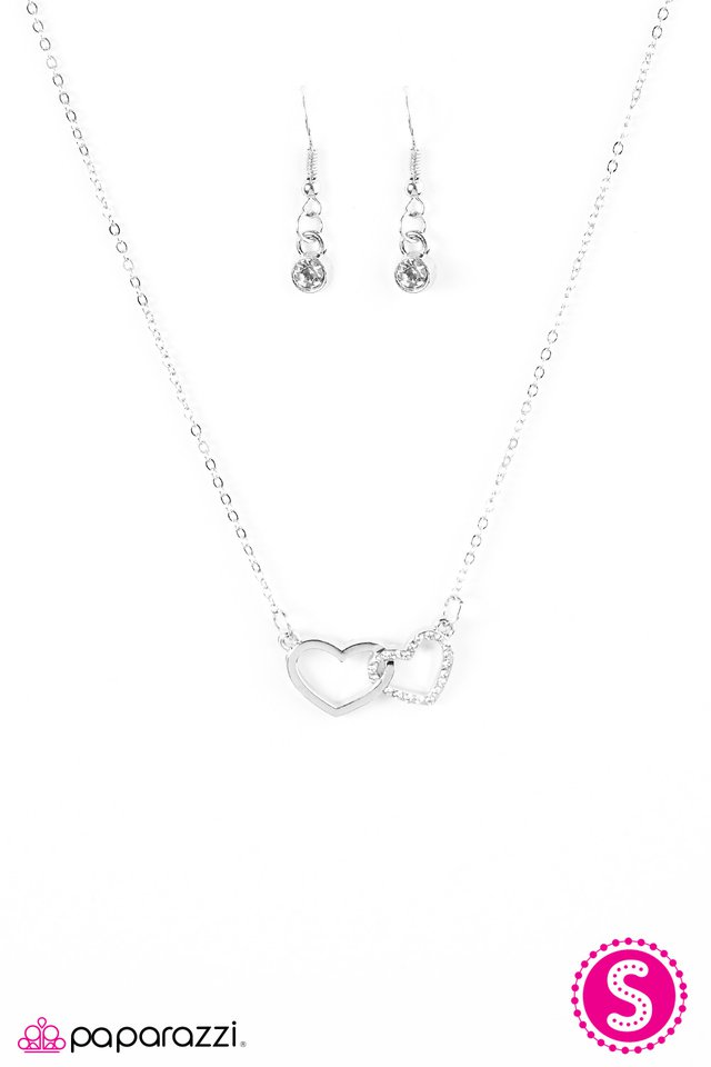Paparazzi ♥ Love Alert - White ♥ Necklace