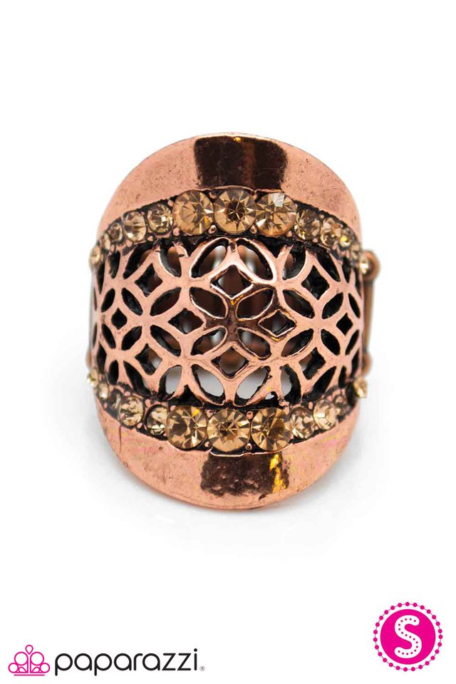 Paparazzi ♥ Fancy Framework - Copper ♥ Ring