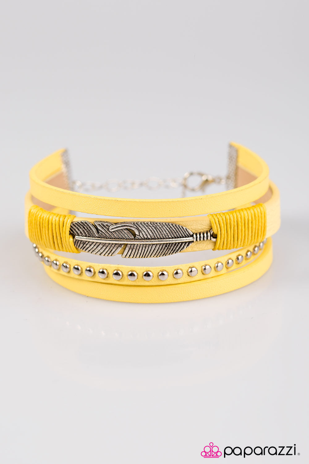 Paparazzi ♥ A Leading FLIGHT - Yellow ♥ Bracelet