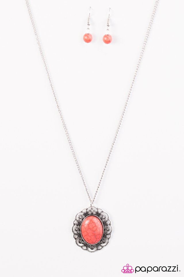 Paparazzi ♥ Summer Ranch - Orange ♥ Necklace