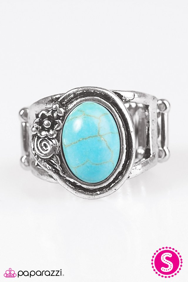Paparazzi ♥ All For The WEST - Blue ♥ Ring