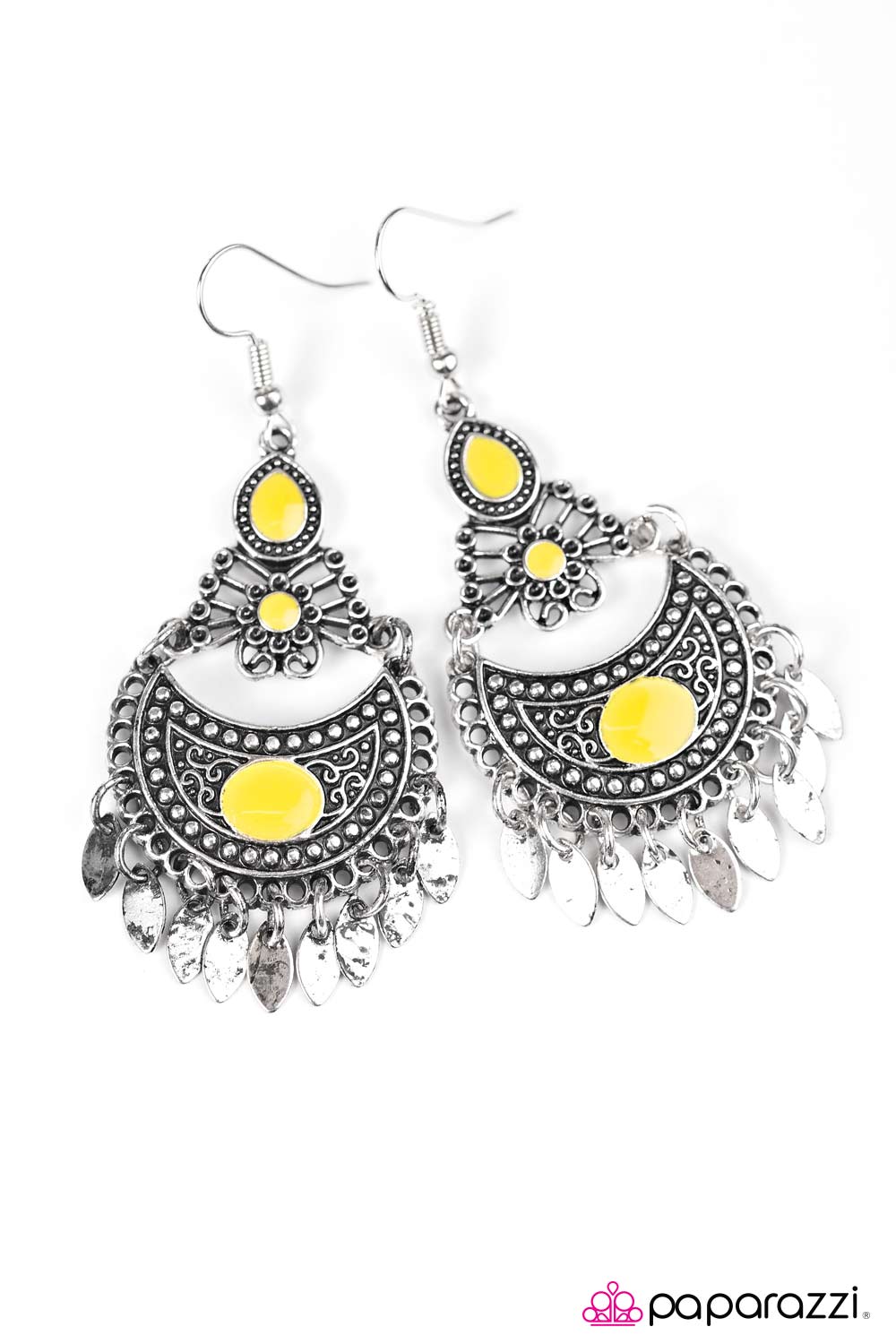 Paparazzi ♥ Keep It Wild - Yellow ♥ Earrings