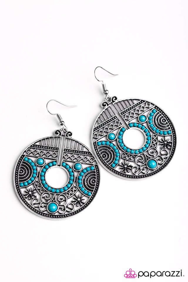 Paparazzi ♥ A Taste Of Tahiti - Blue ♥ Earrings
