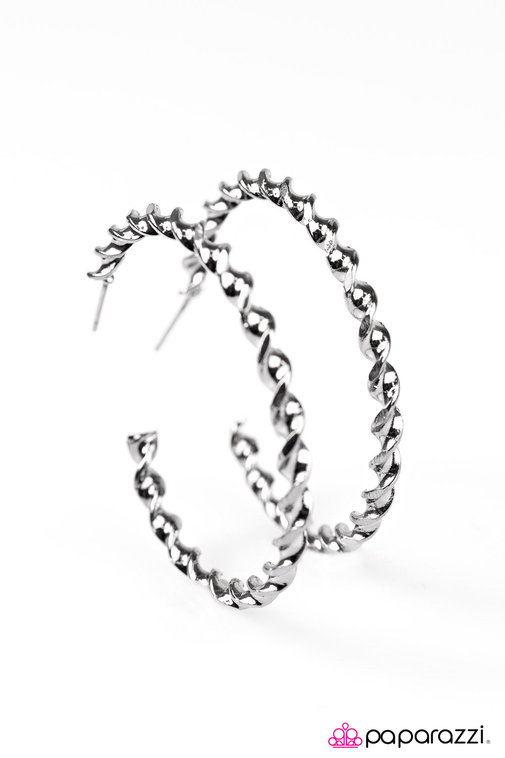 Paparazzi ♥ A Whirl and A Twirl - Black ♥ Earrings