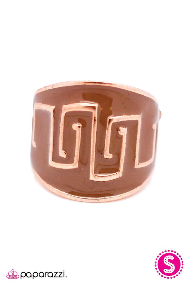 Paparazzi ♥ Aztec Heir - Copper ♥ Ring
