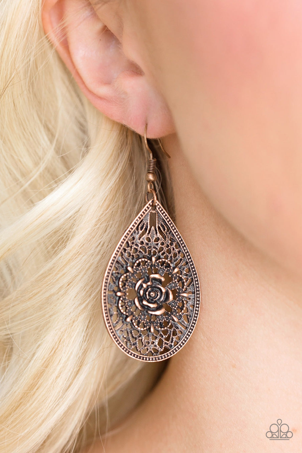 Paparazzi ♥ Santa Rosa Shimmer - Copper ♥ Earrings