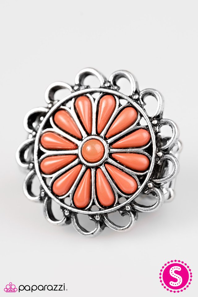 Paparazzi ♥ Boomin and Bloomin - Orange ♥ Ring