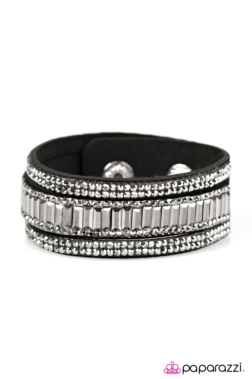 Paparazzi ♥ First Class Shimmer - Black ♥ Bracelet