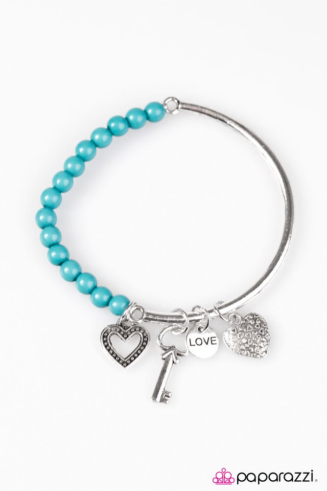 Paparazzi ♥ You Hold The Key - Blue ♥ Bracelet