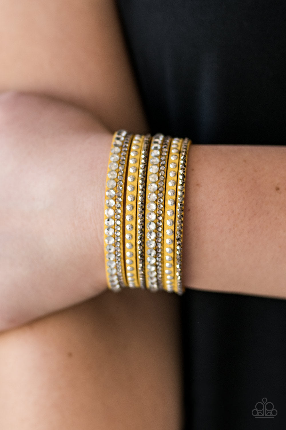 Paparazzi ♥ Guitars and Glitter - Yellow ♥ Bracelet