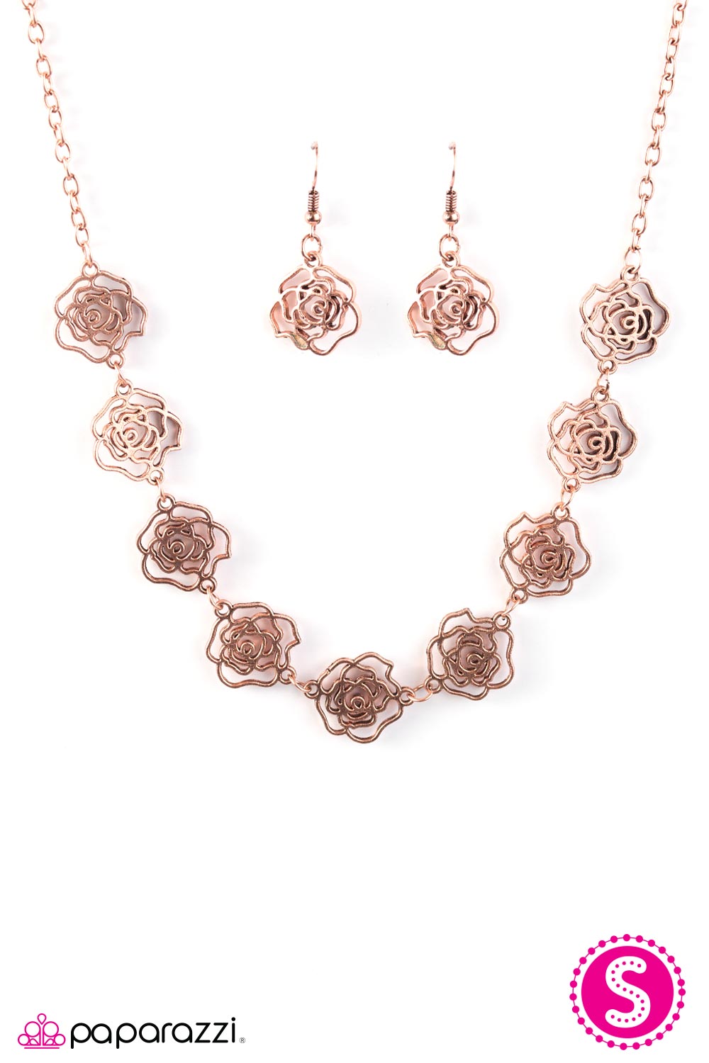 Paparazzi ♥ Fleur de Flirt - Copper ♥ Necklace