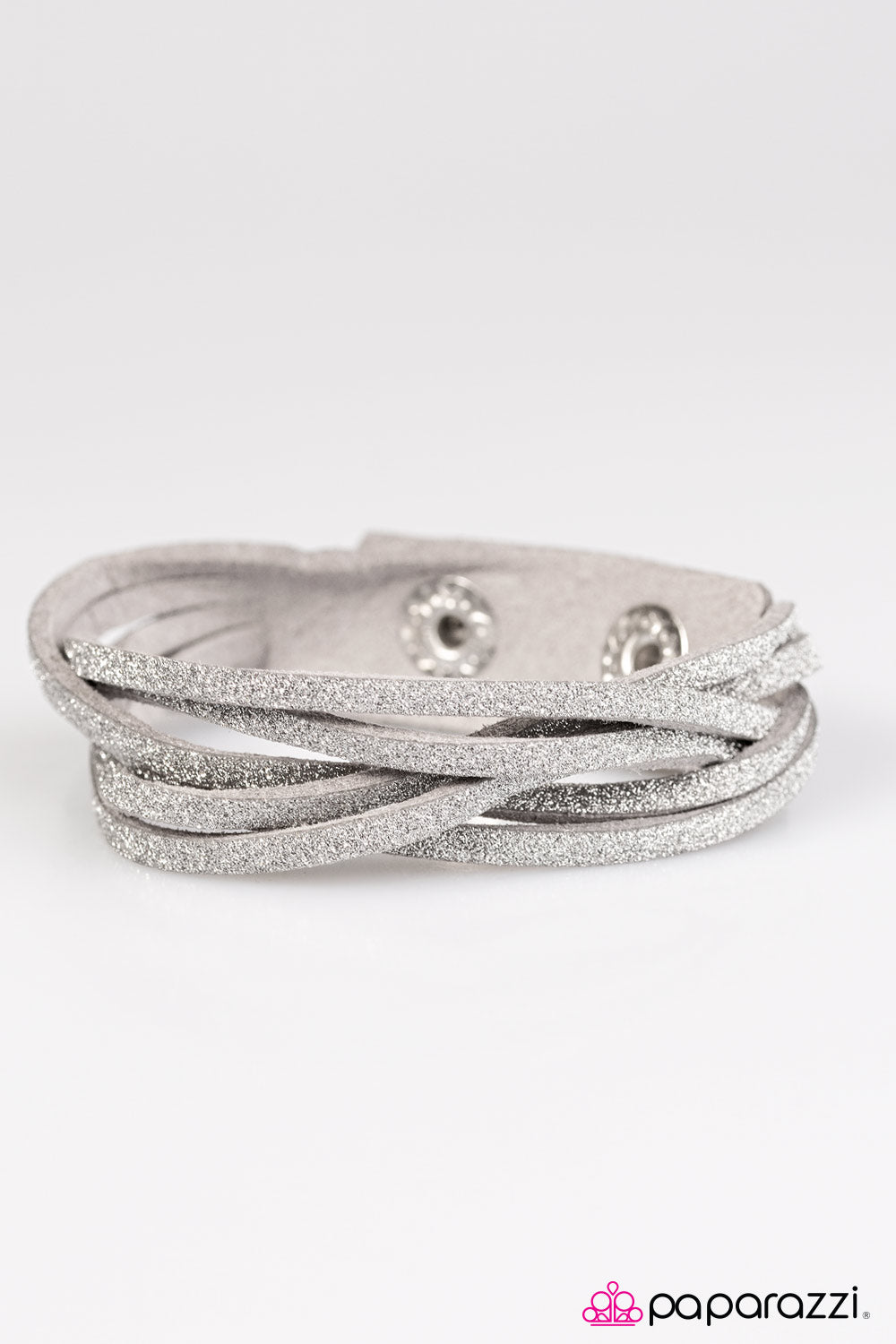 Paparazzi ♥ Rock Star Shimmer - Silver ♥ Bracelet