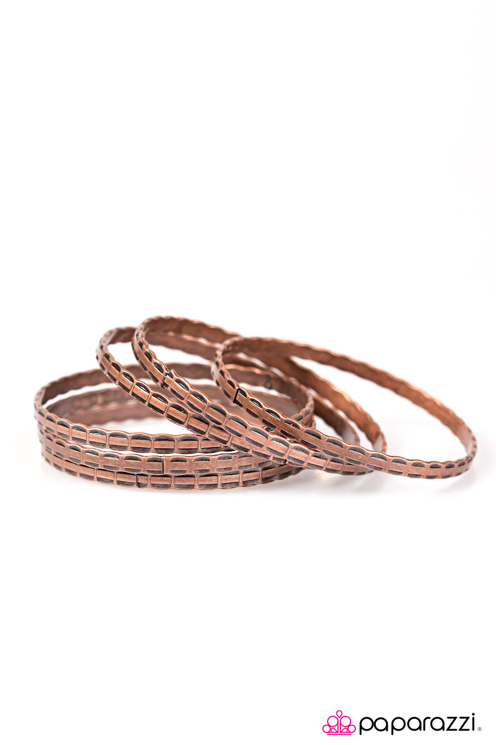 Paparazzi ♥ FIERCE Place Winner - Copper ♥ Bracelet