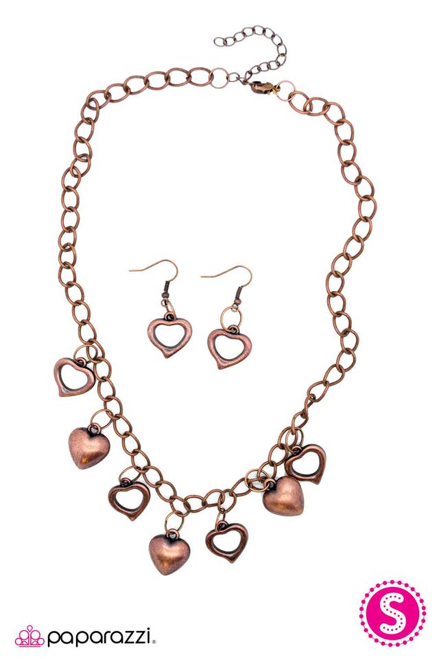 Paparazzi ♥ Piece of My Heart - Copper ♥ Necklace