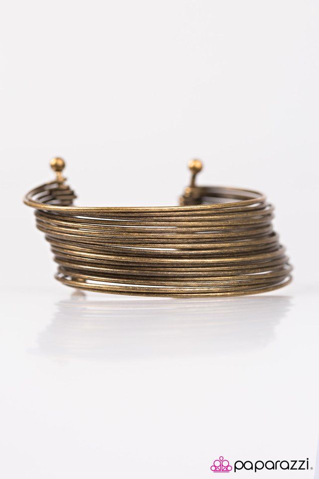 Paparazzi ♥ Tic Tac STACK! - Brass ♥ Bracelet