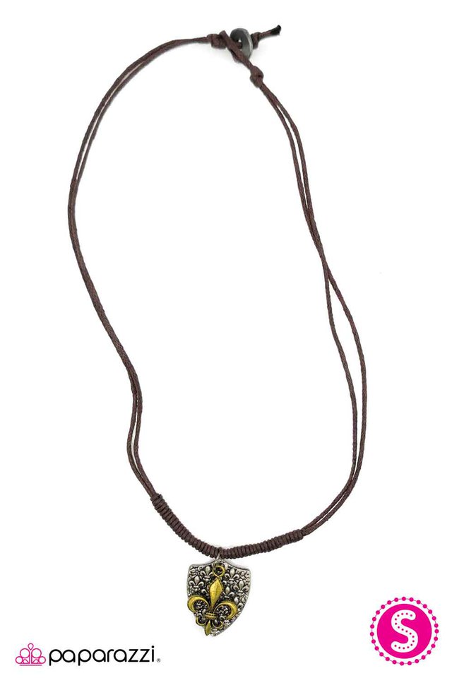 Paparazzi ♥ Shielded Simplicity - Brown ♥ Necklace
