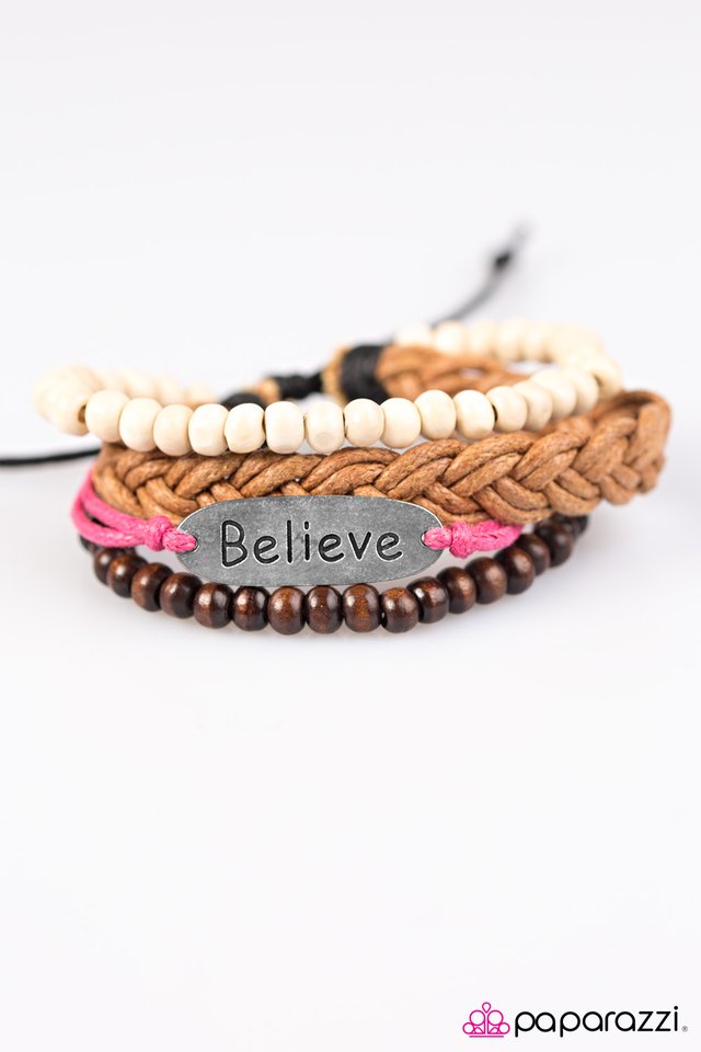 Paparazzi ♥ Believe In Yourself - Pink ♥ Bracelet