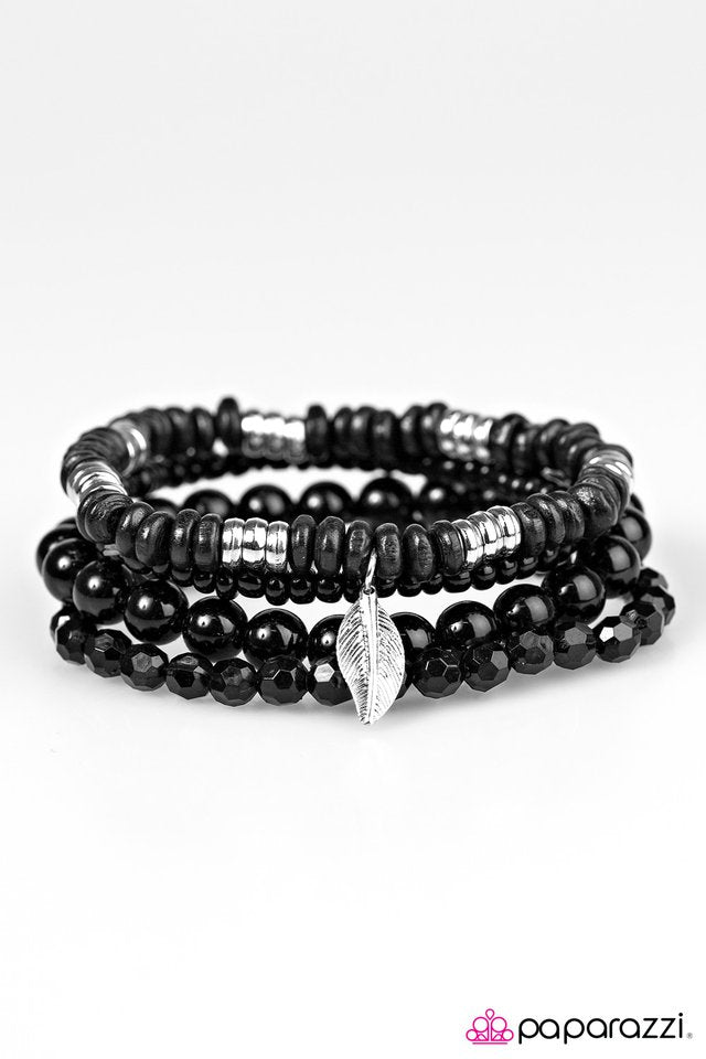 Paparazzi ♥ Forest Fest - Black ♥ Bracelet