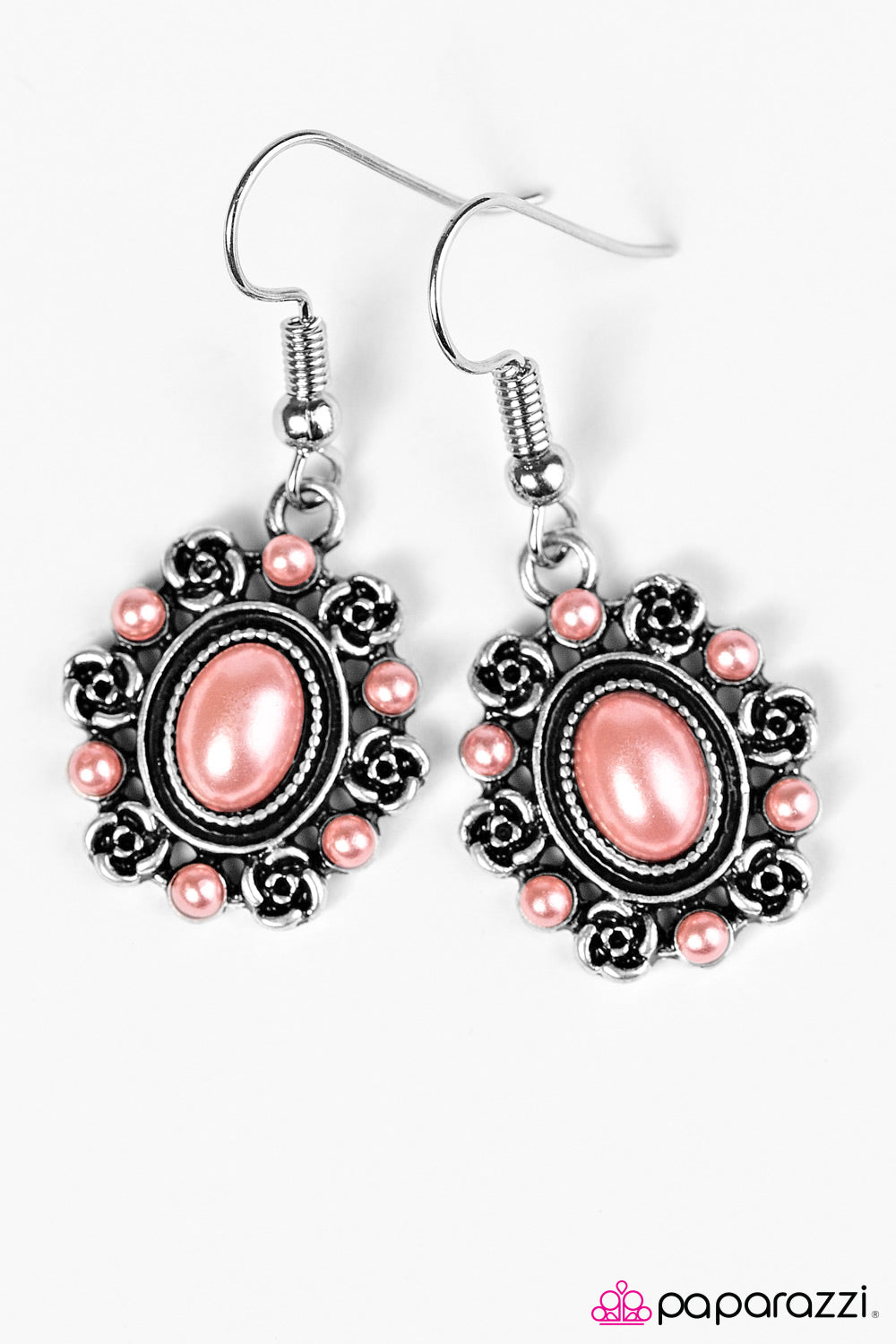 Paparazzi ♥ Radiant Roses - Orange ♥ Earrings