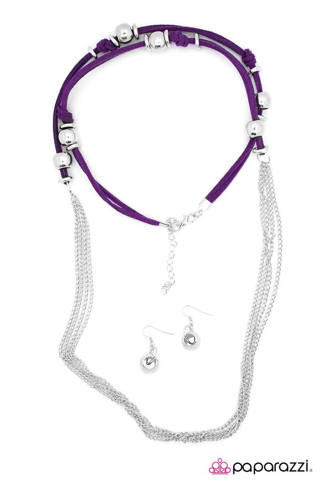 Paparazzi ♥ Tied and True - Purple ♥ Necklace
