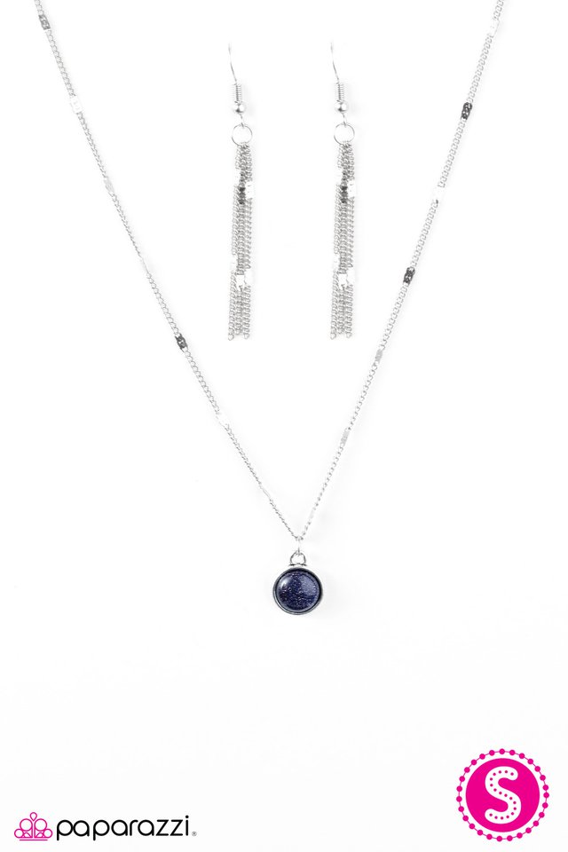 Paparazzi ♥ Versed In Glitter - Blue ♥ Necklace