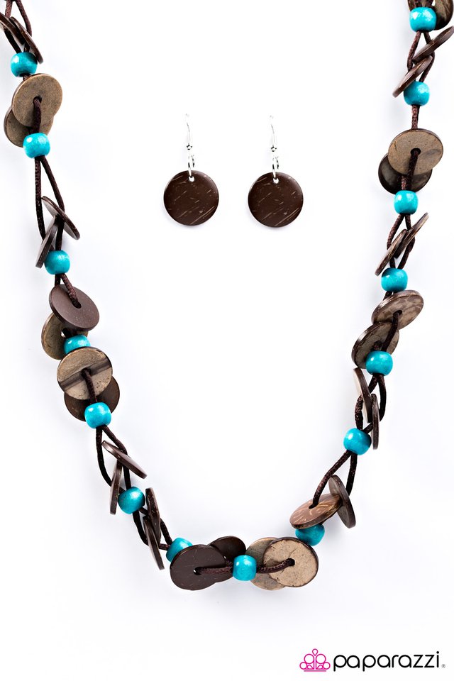Paparazzi ♥ Carefree Caribbean - Blue ♥ Necklace