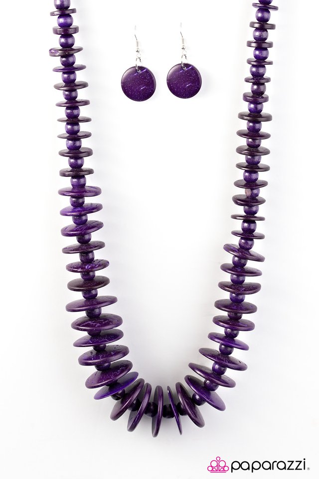 Paparazzi ♥ Maui Mai Tai - Purple ♥ Necklace