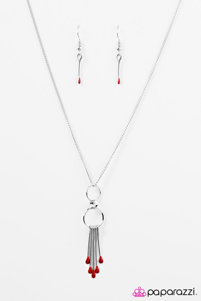 Paparazzi ♥ Painted Horizons - Red ♥ Necklace