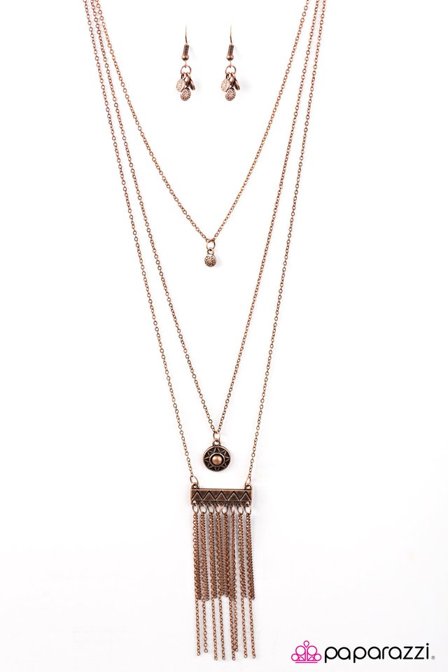Paparazzi ♥ Sol Surfer - Copper ♥ Necklace